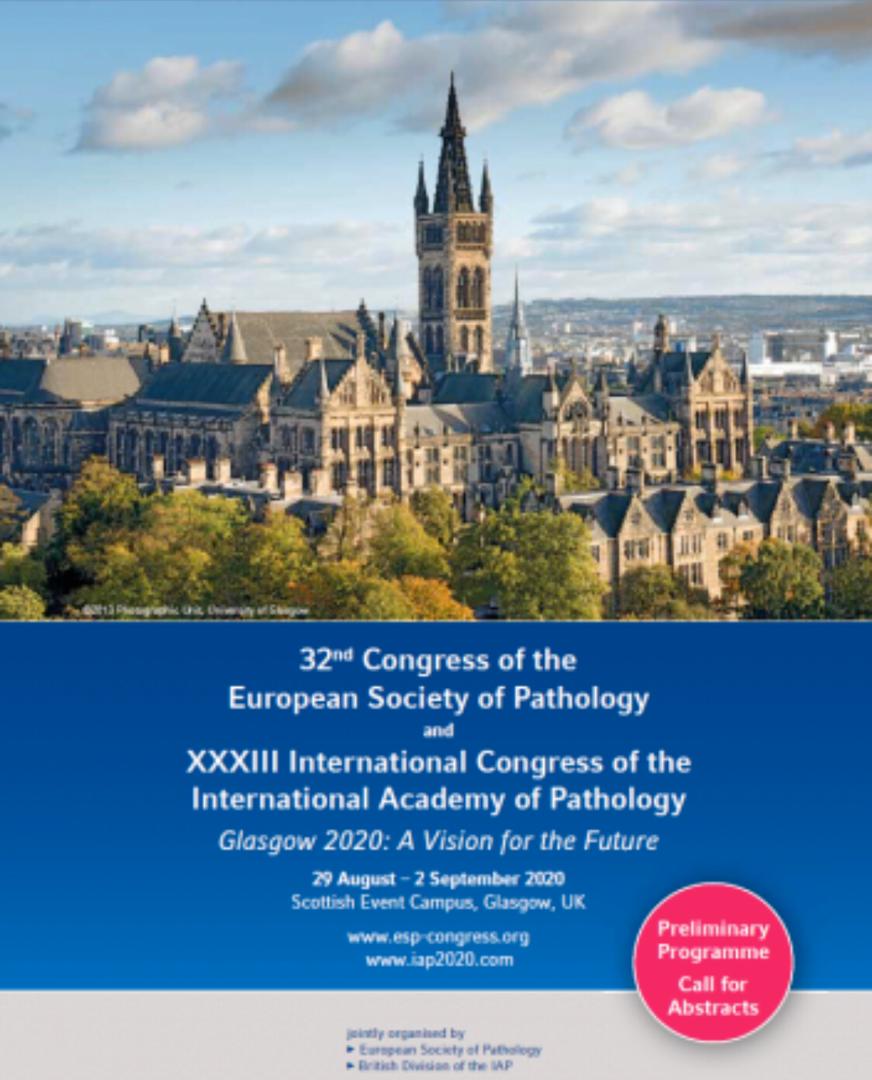 کنگره پاتولوژی 32nd Congress of the ESP and XXXIII International Congress of the IAP