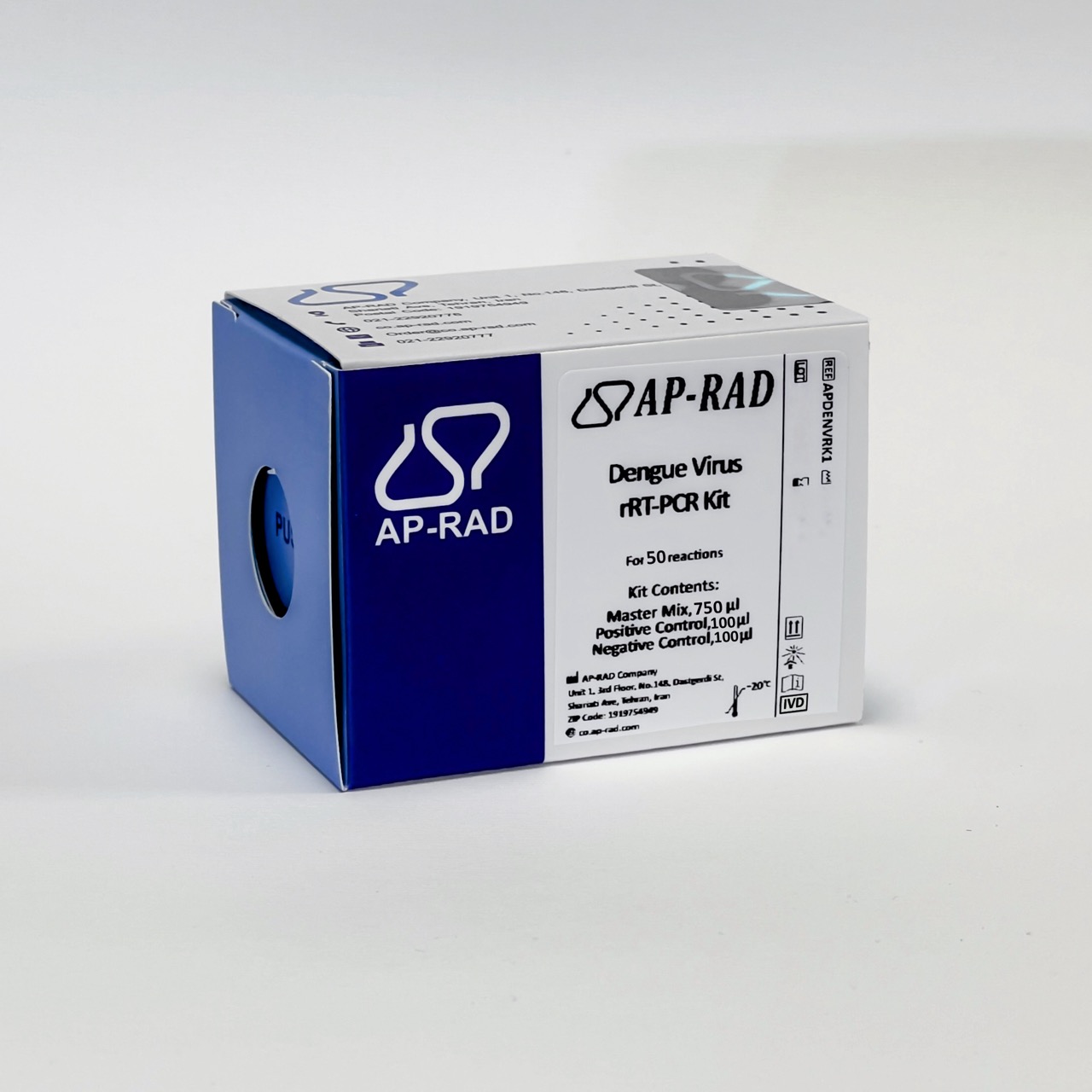 	کیت rRT-PCR تشخیص ویروس دنگی 50تستی - 	Dengue Virus rRT-PCR Kit(Real Time) 50R - AP-RAD - کیت - سلولی و مولکولی - پژوهش و توسعه امیر پیوند