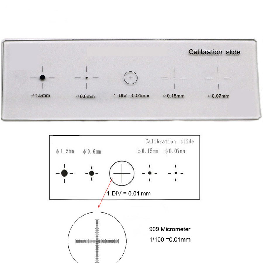 لام مدرج - calibration glass slide - چینی - دستگاه - دستگاه ها و ملزومات آزمایشگاهی - تعاونی زیست راه دانش