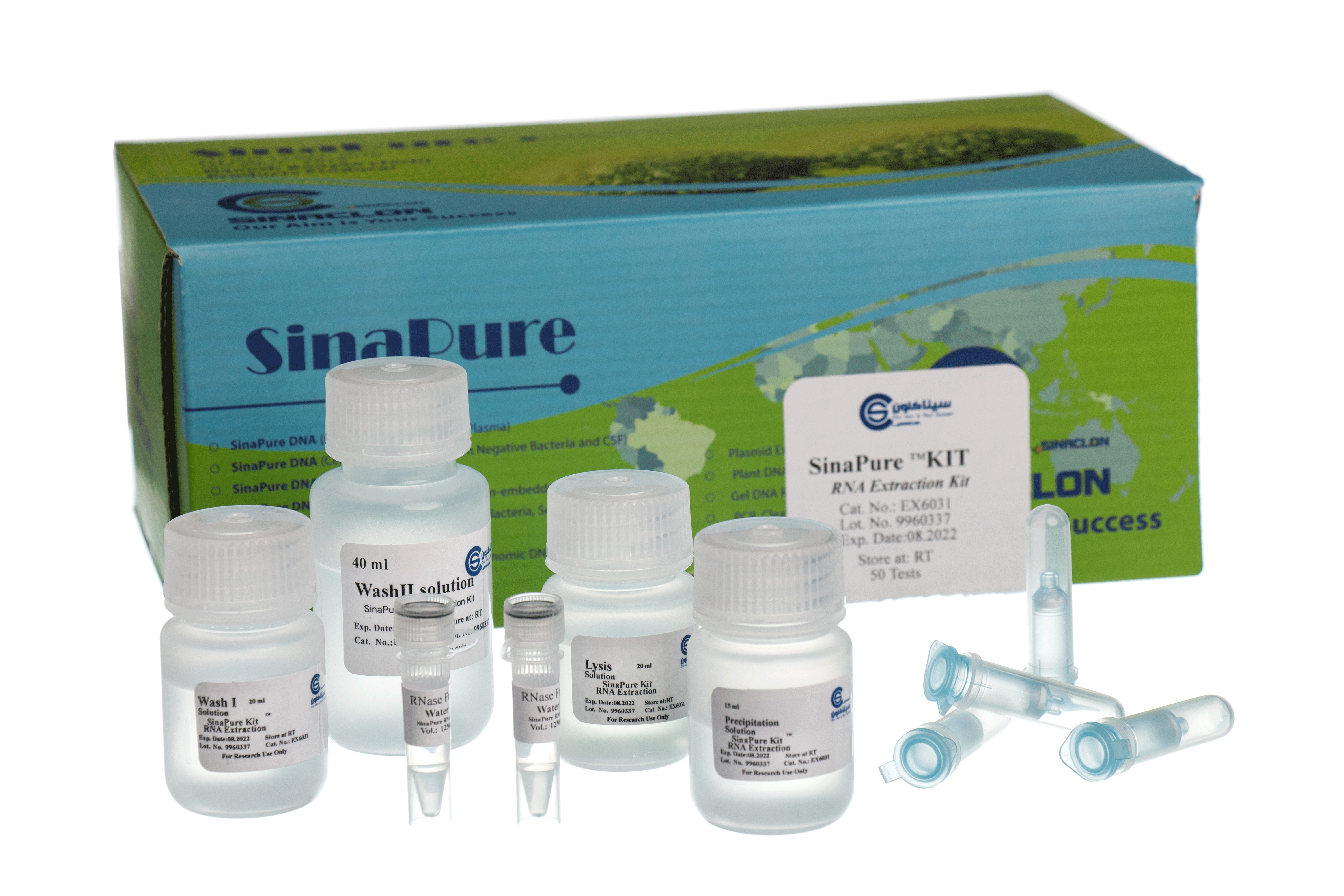 کیت استخراج آران ا  بافت - Sinapure-RNA(cell culture. Tissues)-EX6031 - سیناکلون - کیت - سلولی و مولکولی - سیناکلون